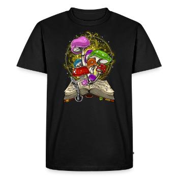 Champignon Magique Champignon - T-shirt Premium bio Homme - noir - Devant - Nico (187cm)