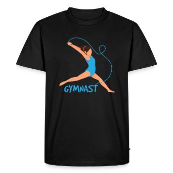 Gymnastics rhythmic gymnastics - Men's Premium Organic T-Shirt - black - Front - Nico (187cm)