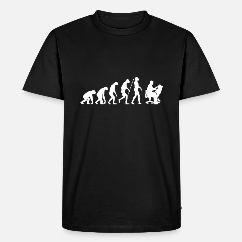 Evolution dentist gift - Men's Premium Organic T-Shirt - black