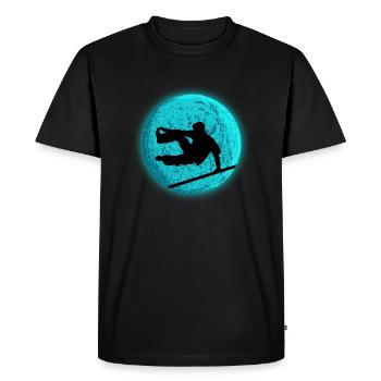 Parkour Freerunning Backflip Freestyle Acrobatics - T-shirt Premium bio Homme - noir - Devant - Nico (187cm)