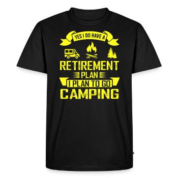 Yes I Do Have A Retirement Plan I Plan To Go - Men's Premium Organic T-Shirt - black - Front - Nico (187cm)