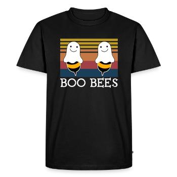 Halloween Boo Abeilles Vintage - T-shirt Premium bio Homme - noir - Devant - Nico (187cm)