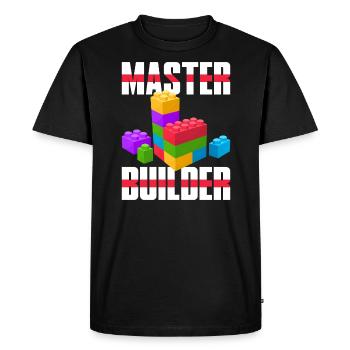 | de chemises Master Builder Mignon Maître Constructeur de blocs - T-shirt Premium bio Homme - noir - Devant - Nico (187cm)