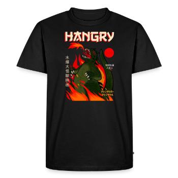 Hangry Moster Faim japonaise - T-shirt Premium bio Homme - noir - Devant - Nico (187cm)