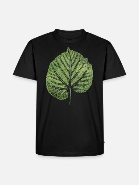 Linden Leaf / Leaf Linden / NATURE - Men's Premium Organic T-Shirt - black