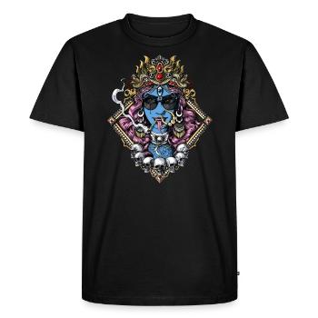 Kali Hippie Hinduism Goddess - Men's Premium Organic T-Shirt - black - Front - Nico (187cm)