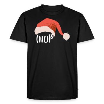 Mathématicien de Noël Ho Hoch 3 - T-shirt Premium bio Homme - noir - Devant - Nico (187cm)