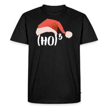 Noël Mathématiques Ho Hoch 3 - T-shirt Premium bio Homme - noir - Devant - Nico (187cm)