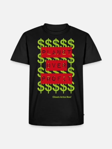 Planet Over Profit - Men's Premium Organic T-Shirt - black