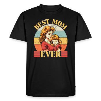 Meilleure maman de tous les temps - T-shirt Premium bio Homme - noir - Devant - Nico (187cm)