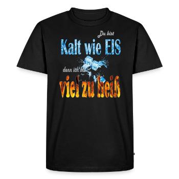 FROID COMME DE LA GLACE - T-shirt Premium bio Homme - noir - Devant - Nico (187cm)