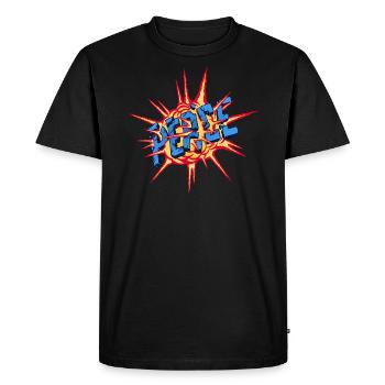 Bombe de la paix - T-shirt Premium bio Homme - noir - Devant - Nico (187cm)