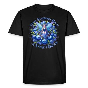 Magical Fairy Fruit Blueberry Dream Enchanting - Men's Premium Organic T-Shirt - black - Front - Nico (187cm)