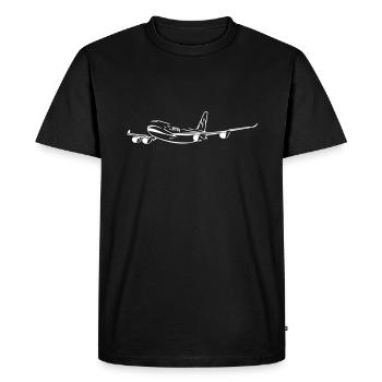 Avion - T-shirt Premium bio Homme - noir - Devant - Nico (187cm)
