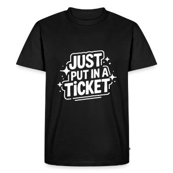Technical Support Computer - Men's Premium Organic T-Shirt - black - Front - Nico (187cm)