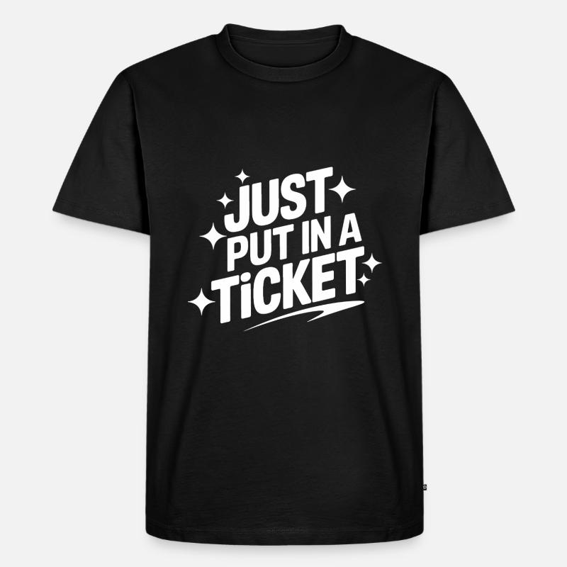 Technischer Support Computerfreak Nerd - Männer Premium Bio T-Shirt - Schwarz