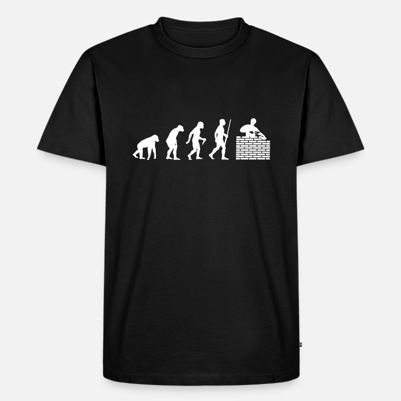 Mason Evolution - Männer Premium Bio T-Shirt - Schwarz
