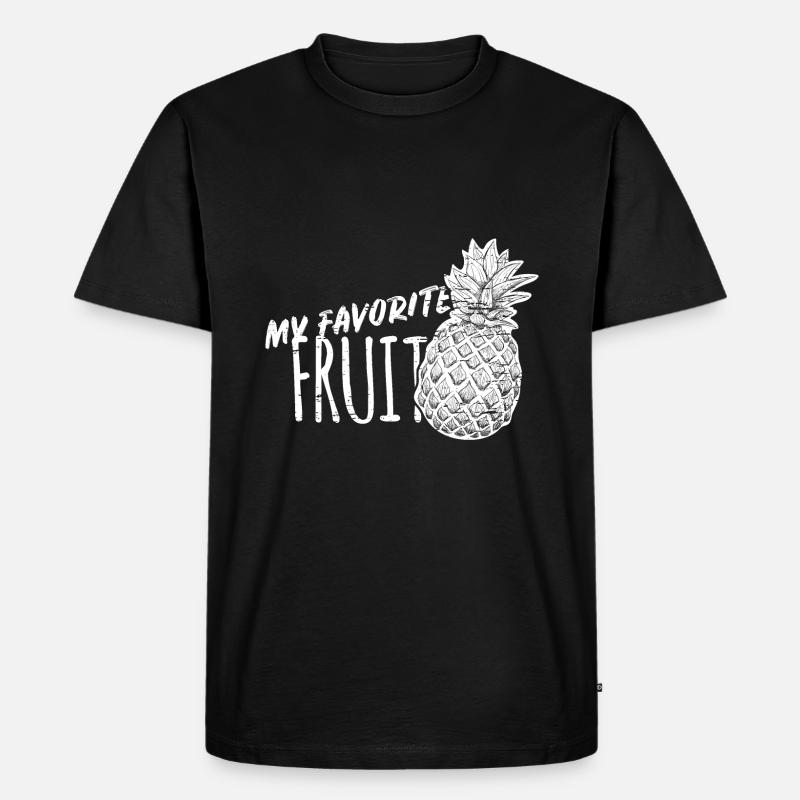 Ananas - Männer Premium Bio T-Shirt - Schwarz
