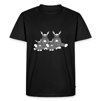 couple amour famille frères et sœurs progéniture jeune ma - T-shirt Premium bio Homme - noir - Devant - Nico (187cm)