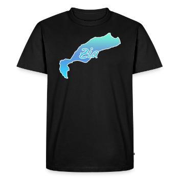 Zia Island Silhouette Kos - Men's Premium Organic T-Shirt - black - Front - Nico (187cm)