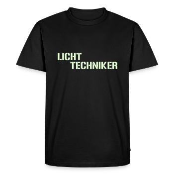 Lighting technician - Men's Premium Organic T-Shirt - black - Front - Nico (187cm)