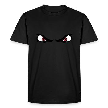 Yeux dangereux - T-shirt Premium bio Homme - noir - Devant - Nico (187cm)