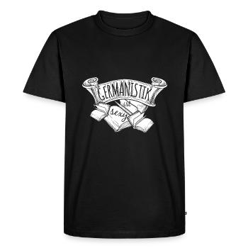 German is sexy - Men's Premium Organic T-Shirt - black - Front - Nico (187cm)