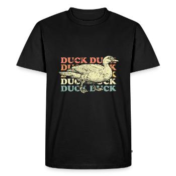 Canard canard - T-shirt Premium bio Homme - noir - Devant - Nico (187cm)
