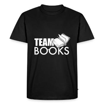 Livres d’équipe - T-shirt Premium bio Homme - noir - Devant - Nico (187cm)