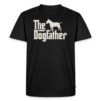 Le Dogfather - Bull Terrier - T-shirt Premium bio Homme - noir - Devant - Nico (187cm)