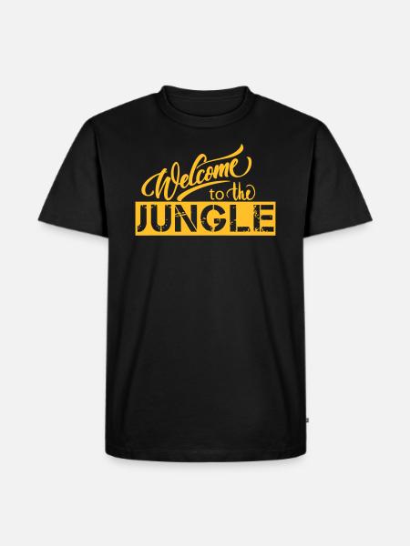 welcome to the jungle - Men's Premium Organic T-Shirt - black