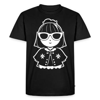 Cute Anime Girl Gothic Manga Fairytale Sunglasses - Men's Premium Organic T-Shirt - black - Front - Nico (187cm)