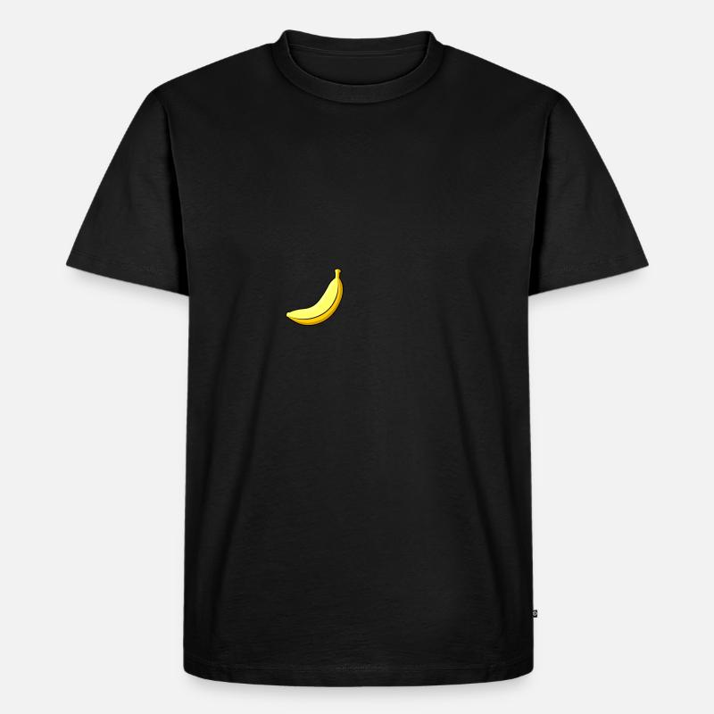 Banane - Männer Premium Bio T-Shirt - Schwarz