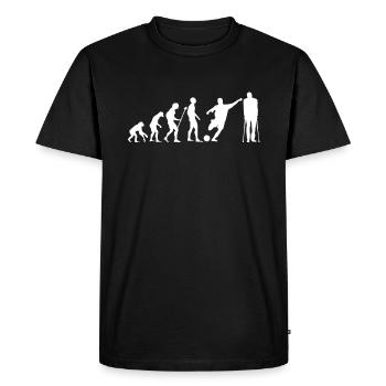 L’évolution de football cassé blessure cadeau - T-shirt Premium bio Homme - noir - Devant - Nico (187cm)