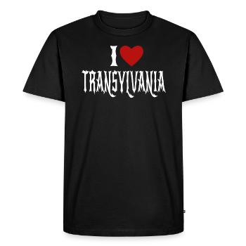 Halloween Saying Transylvania Vampire - Men's Premium Organic T-Shirt - black - Front - Nico (187cm)