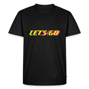 let's go techno - T-shirt Premium bio Homme - noir - Devant - Nico (187cm)