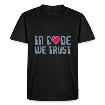 Geek - Men's Premium Organic T-Shirt - black - Front - Nico (187cm)