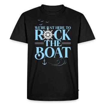 Dicton cool pour l’équipage de groupe de voile équipage - T-shirt Premium bio Homme - noir - Devant - Nico (187cm)