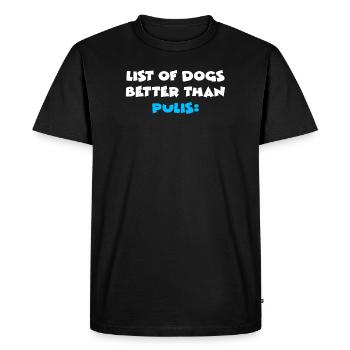 Puli - T-shirt Premium bio Homme - noir - Devant - Nico (187cm)