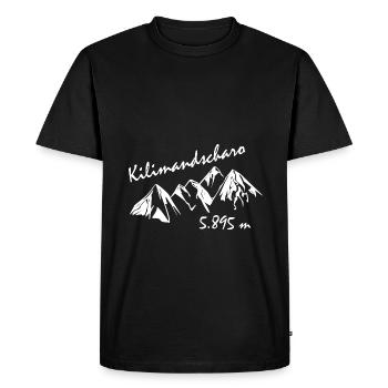 Kilimandjaro - T-shirt Premium bio Homme - noir - Devant - Nico (187cm)