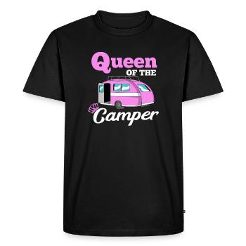 Queen Of The Camper - Men's Premium Organic T-Shirt - black - Front - Nico (187cm)