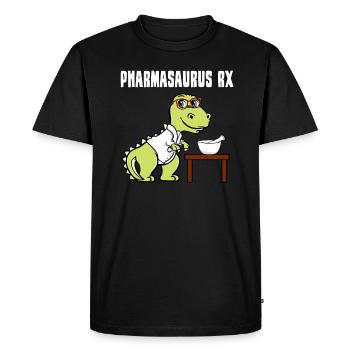 Pharmasaurus RX - T-shirt Premium bio Homme - noir - Devant - Nico (187cm)