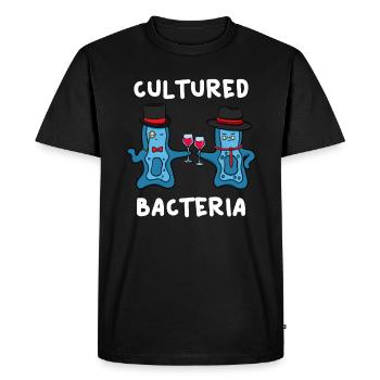 Culture Bacteria Biology - Men's Premium Organic T-Shirt - black - Front - Nico (187cm)