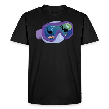 Diving goggles - Men's Premium Organic T-Shirt - black - Front - Nico (187cm)