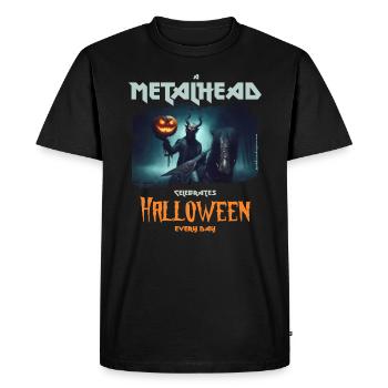 Un Metalhead célèbre Halloween tous les jours - T-shirt Premium bio Homme - noir - Devant - Nico (187cm)