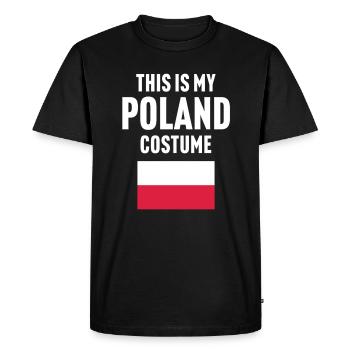 C’est mon costume de Pologne - T-shirt Premium bio Homme - noir - Devant - Nico (187cm)