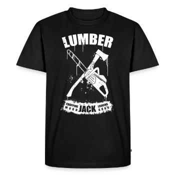 Lumberjack - Men's Premium Organic T-Shirt - black - Front - Nico (187cm)