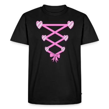 Volksfest Dirndl Replacement - Men's Premium Organic T-Shirt - black - Front - Nico (187cm)