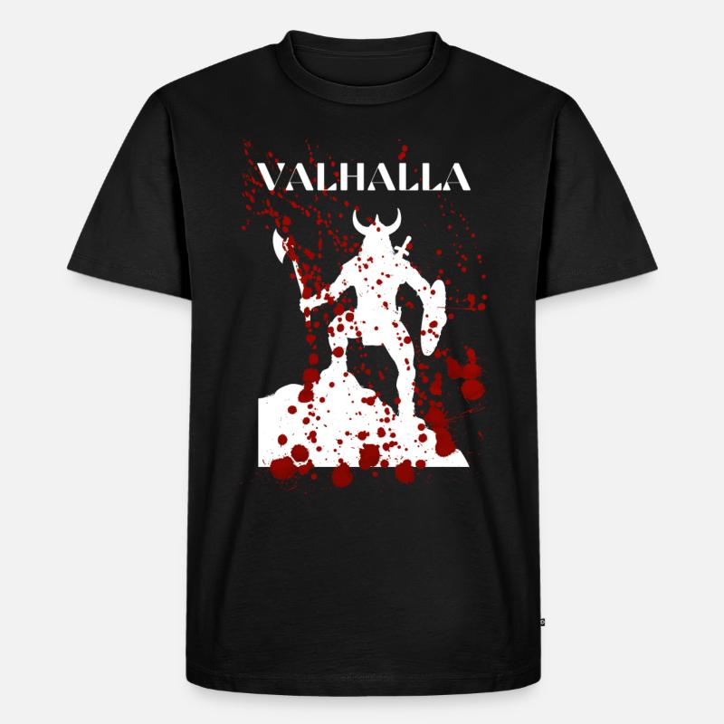 VALHALLA - Männer Premium Bio T-Shirt - Schwarz