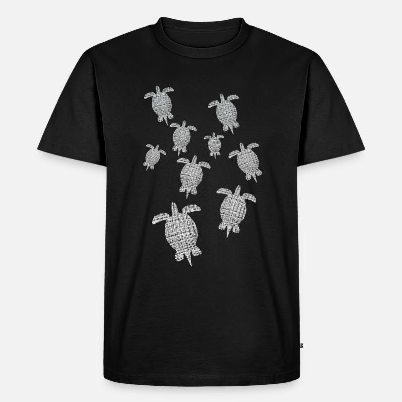 Schildkröten - Männer Premium Bio T-Shirt - Schwarz